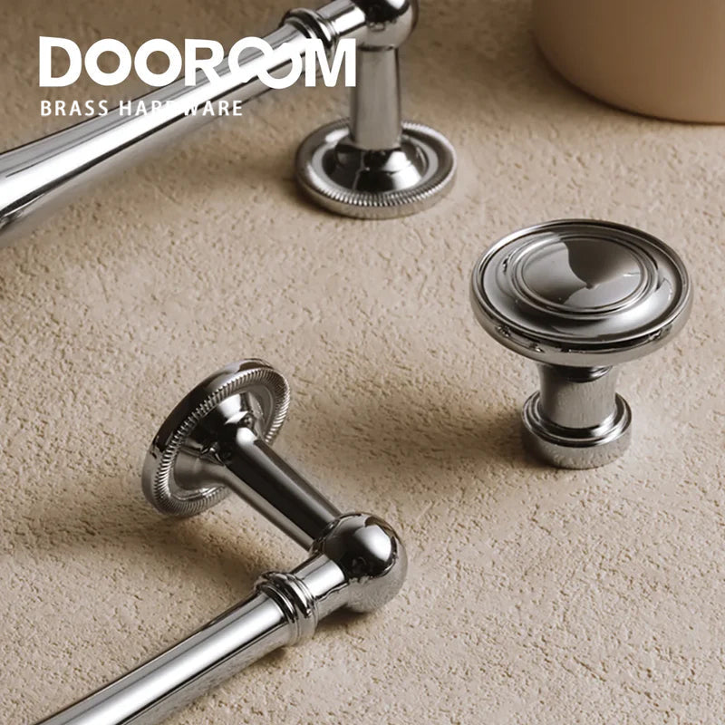 Dooroom Brass Furniture Handles Antique Brass Retro Style Cupboard Wardrobe Dresser Shoe Box Drawer Cabinet Pulls DOOROOM