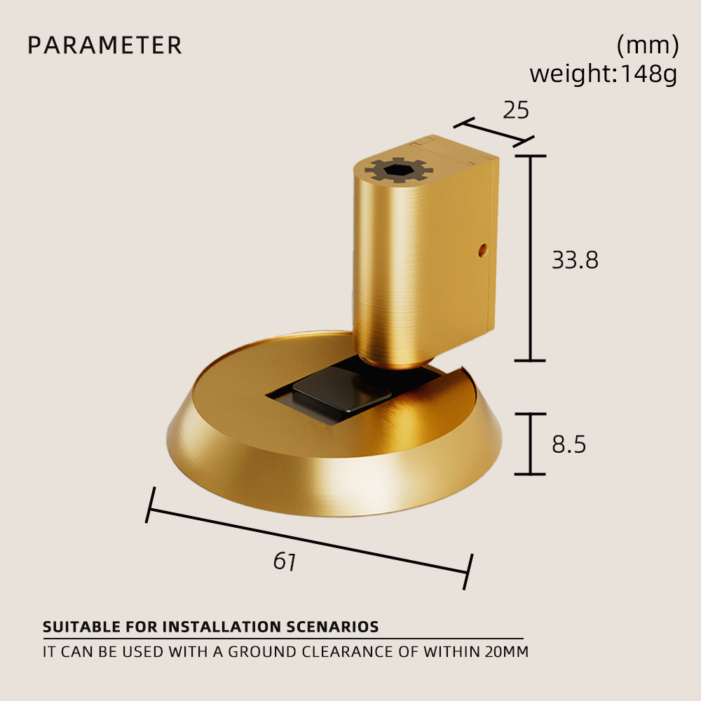 Dooroom Windproof And Collision Door Suction Simple non-punching Suction Stable And Durable Home Improvement Door Stopper DOOROOM