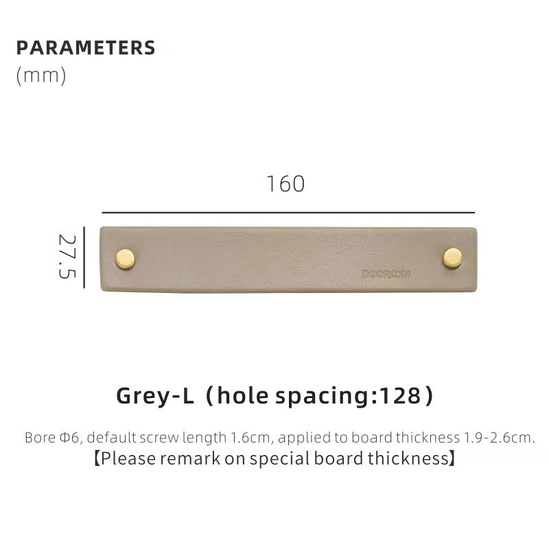 Dooroom Brass&Leather Furniture Handles Nordic Modern Wardrobe Dresser Cupboard Cabinet Drawer Shoe Box Wine Bar Pulls Knobs DOOROOM