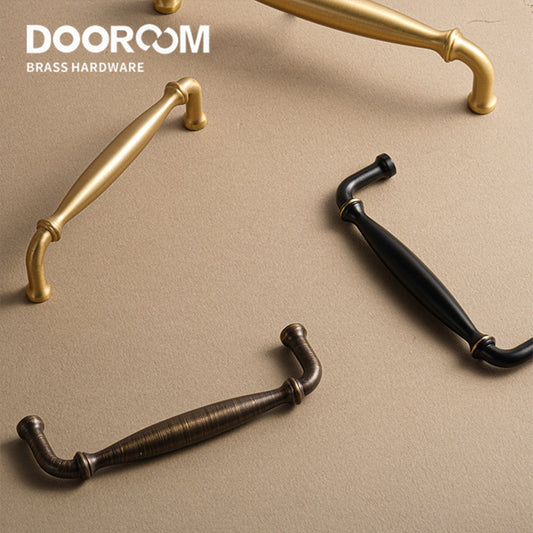 Dooroom Brass Furniture Handles Home Handshake Wardrobe Dresser Cupboard Cabinet Drawer Kitchen Accessories Shoe Box Pulls DOOROOM