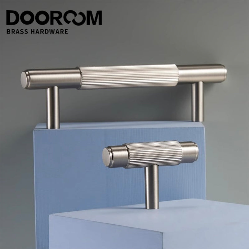 Dooroom Brass Stripe Furniture Handles Modern Brass Grey Wardrobe Dresser Cupboard Cabinet Drawer Shoe Box Wine Bar Pulls Knobs DOOROOM