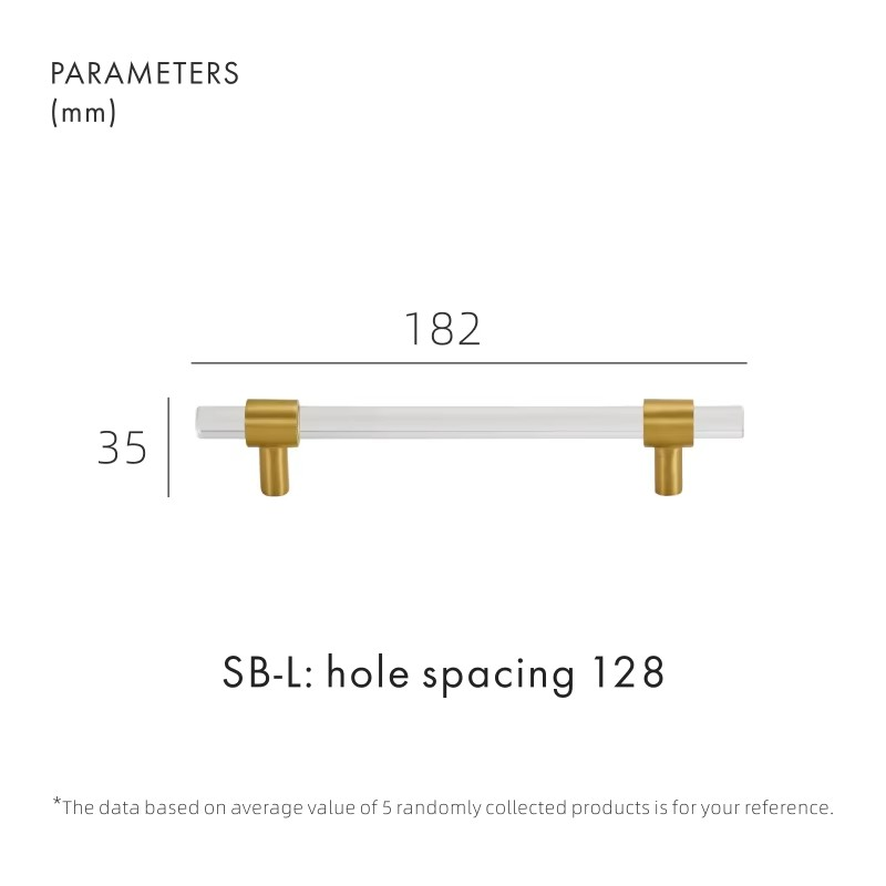 Dooroom Brass Acrylic Furniture Handles Modern Fashionable Long Pulls Cupboard Wardrobe Dresser Shoe Box Drawer Cabinet Knobs DOOROOM