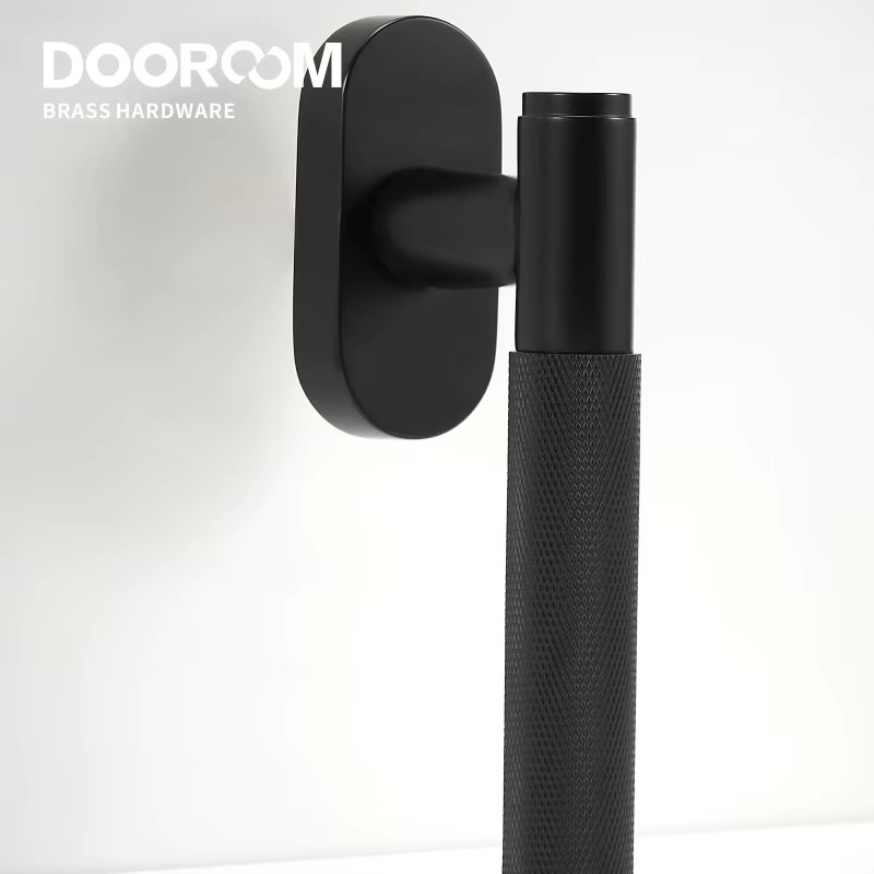 Dooroom Brass Knurled Window Lock Handle Highest Safety Casement Lever Top Quality Modern Design Window and Door Accessories DOOROOM