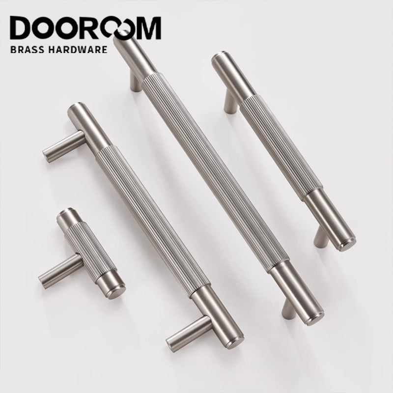 Dooroom Brass Stripe Furniture Handles Modern Brass Grey Wardrobe Dresser Cupboard Cabinet Drawer Shoe Box Wine Bar Pulls Knobs DOOROOM