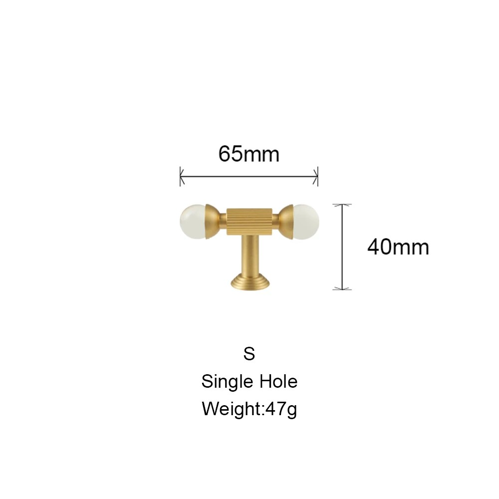Dooroom Brass Furniture Handles Golden Cupboard Closet Cabinet Pulls T-Bar Acrylic Kitchen Modern Wardrobe Drawer Door Knobs DOOROOM