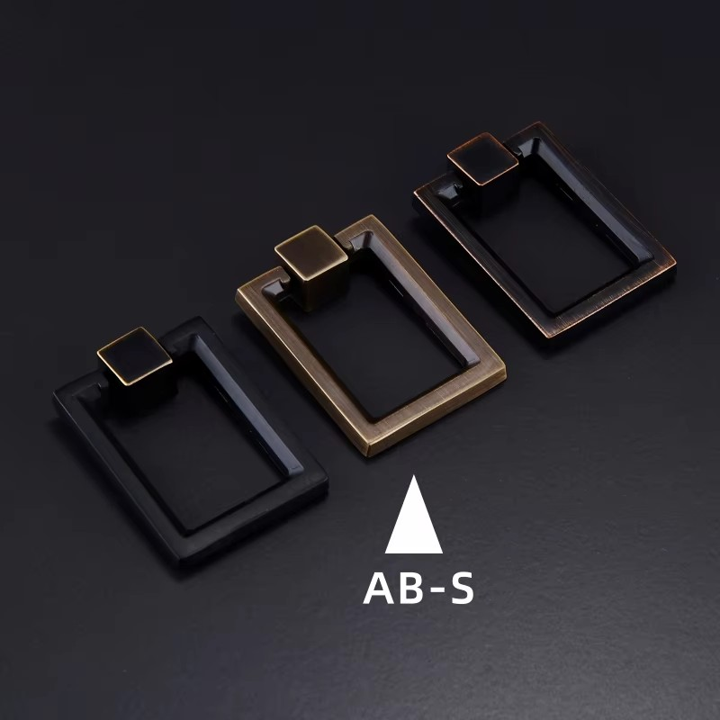 Dooroom Brass Furniture Handle Wardrobe Dresser Cupboard Cabinet Drawer Pull Modern Southeast Asia HK American Knob Black Bronze DOOROOM