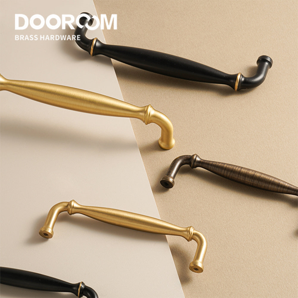 Dooroom Brass Furniture Handles Home Handshake Wardrobe Dresser Cupboard Cabinet Drawer Kitchen Accessories Shoe Box Pulls DOOROOM