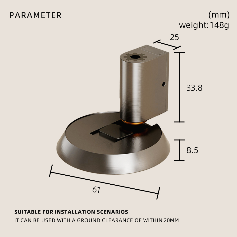 Dooroom Windproof And Collision Door Suction Simple non-punching Suction Stable And Durable Home Improvement Door Stopper DOOROOM