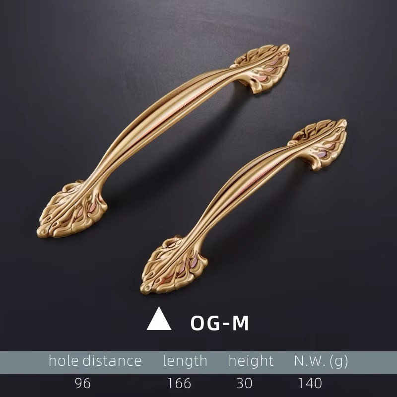 Dooroom Brass European Furniture Handles Antique American Drawer Cabinet Door Wardrobe Dresser Cupboard Pulls Gold Knobs DOOROOM