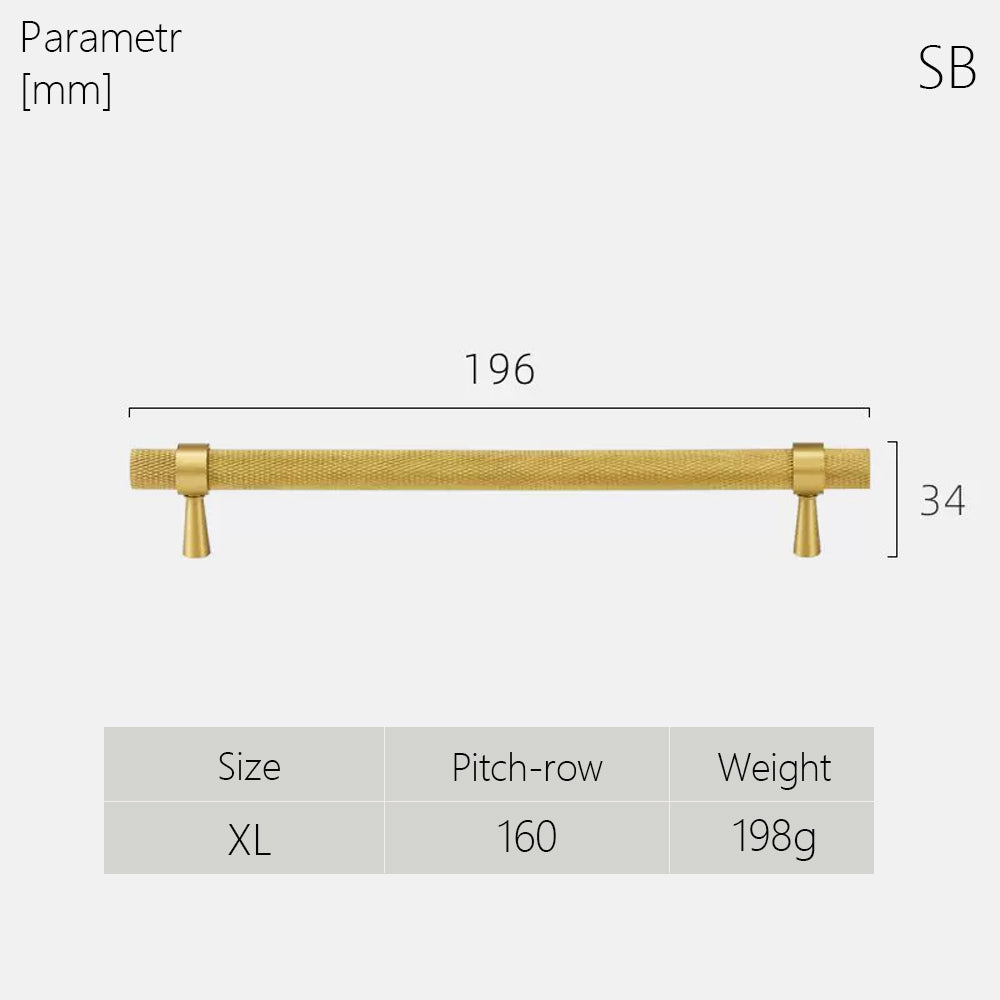 Dooroom Brass Knurled Furniture Handles Antique Brass Cupboard Wardrobe Dresser Shoe Box Drawer Cabinet T-bar Pulls DOOROOM