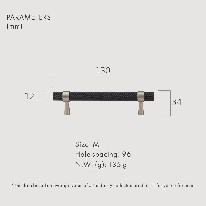 Dooroom Brass Knurled Furniture Handles Modern Matt Black Brass Silver Cupboard Wardrobe Dresser Shoe Box Drawer Cabinet Pulls DOOROOM