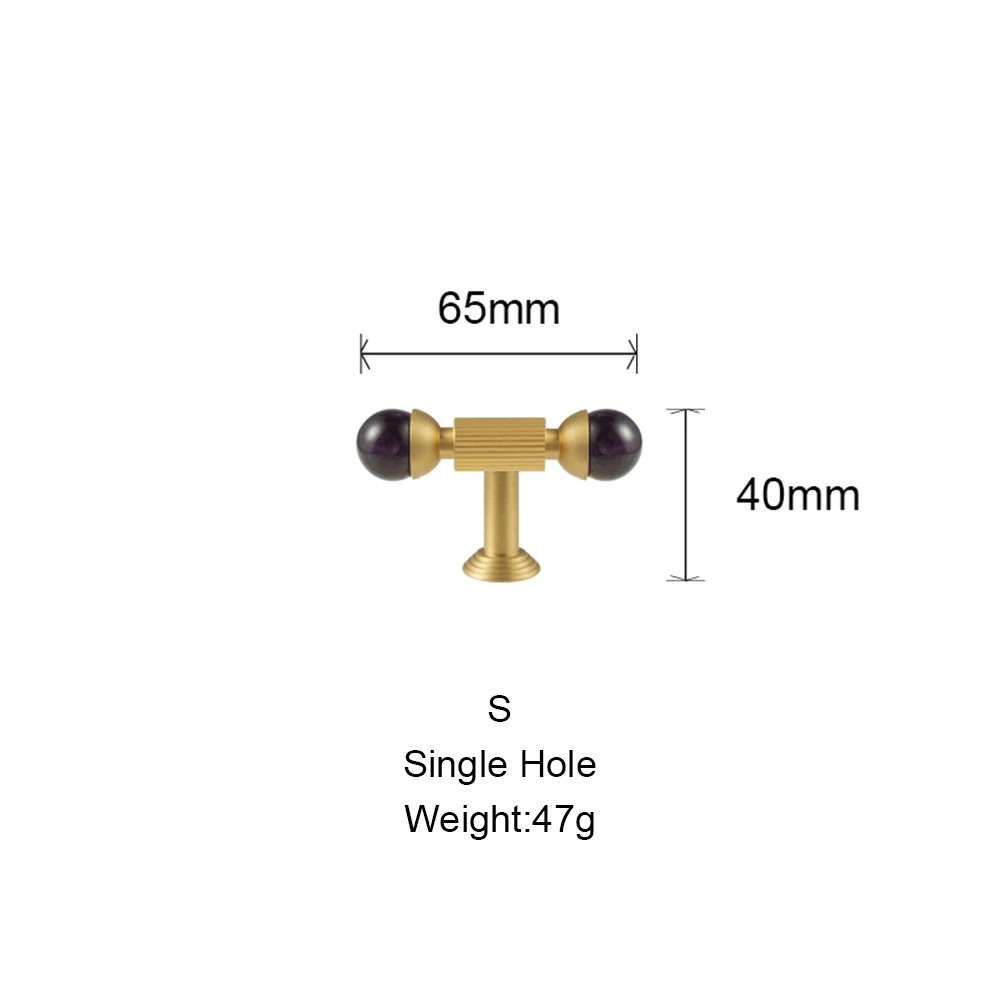 Dooroom Brass Furniture Handles Golden Cupboard Closet Cabinet Pulls T-Bar Acrylic Kitchen Modern Wardrobe Drawer Door Knobs DOOROOM
