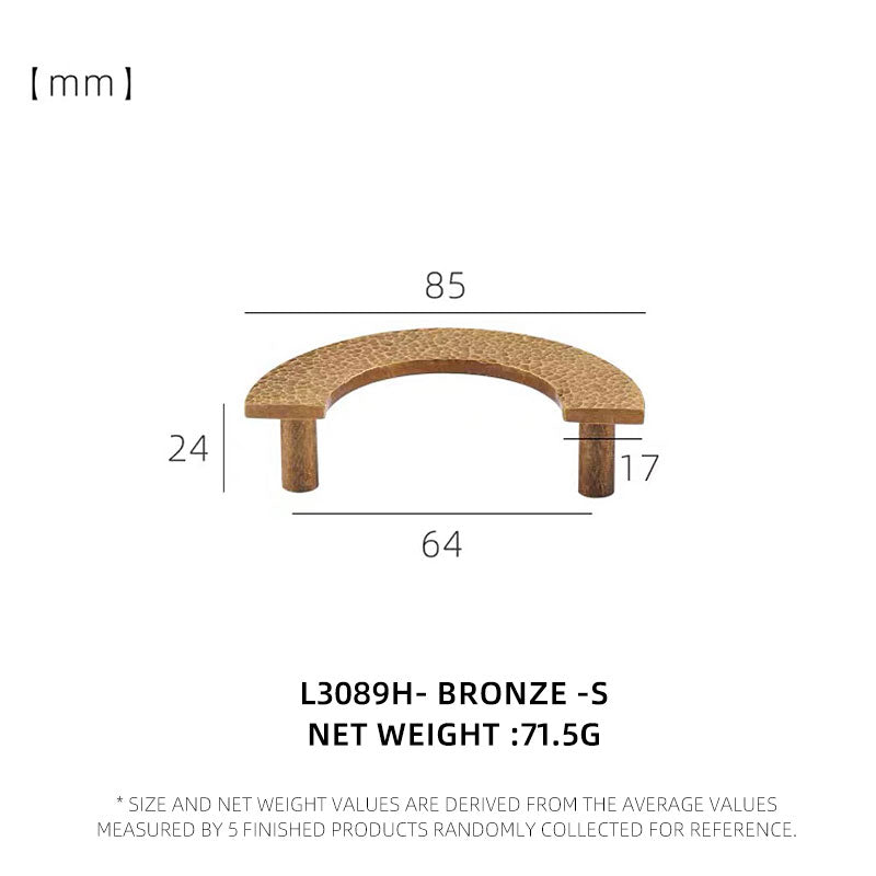 Dooroom Brass Furniture Handles Modern Hammered Round Hexagon Pulls Wardrobe Dresser Cupboard Cabinet Drawer Wine Bar Knobs DOOROOM
