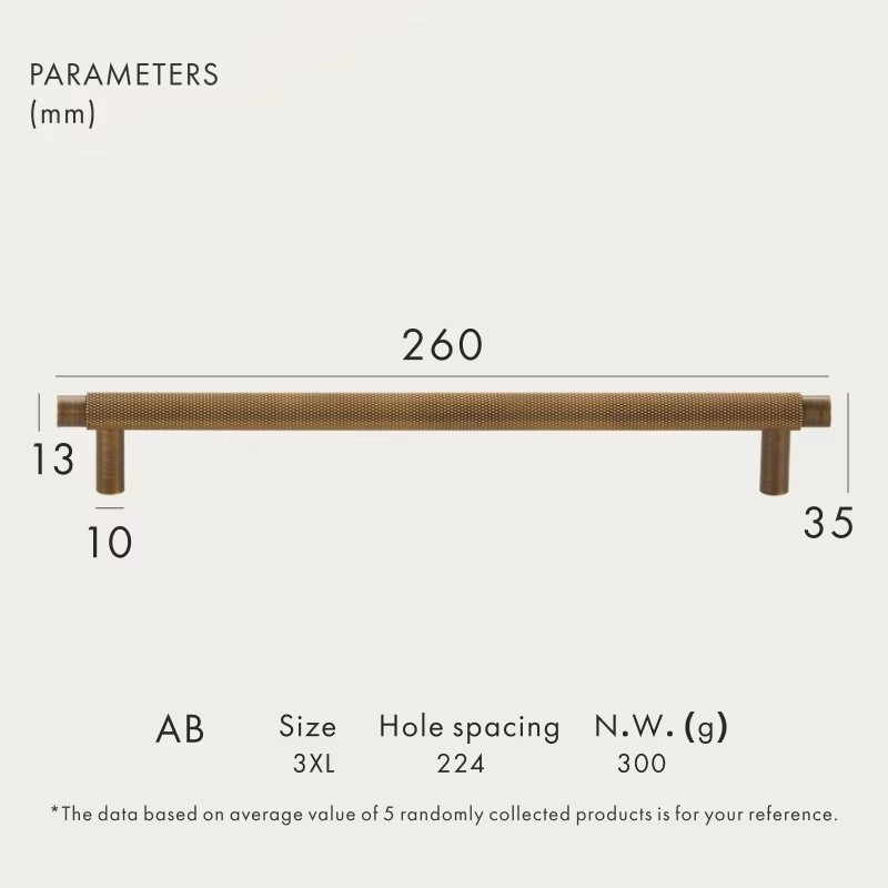 Dooroom Brass Furniture Handles Modern Knurled Antique Brass Cupboard Wardrobe Dresser Shoe Box Drawer Cabinet Knobs T-Bar DOOROOM