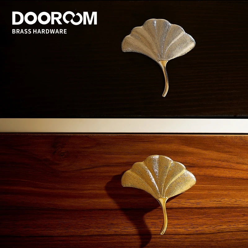 Dooroom Brass Handles Gold Silver Furniture Pulls Natural Light Luxury Wardrobe Dresser Cupboard Cabinet Drawer Pulls Knobs DOOROOM
