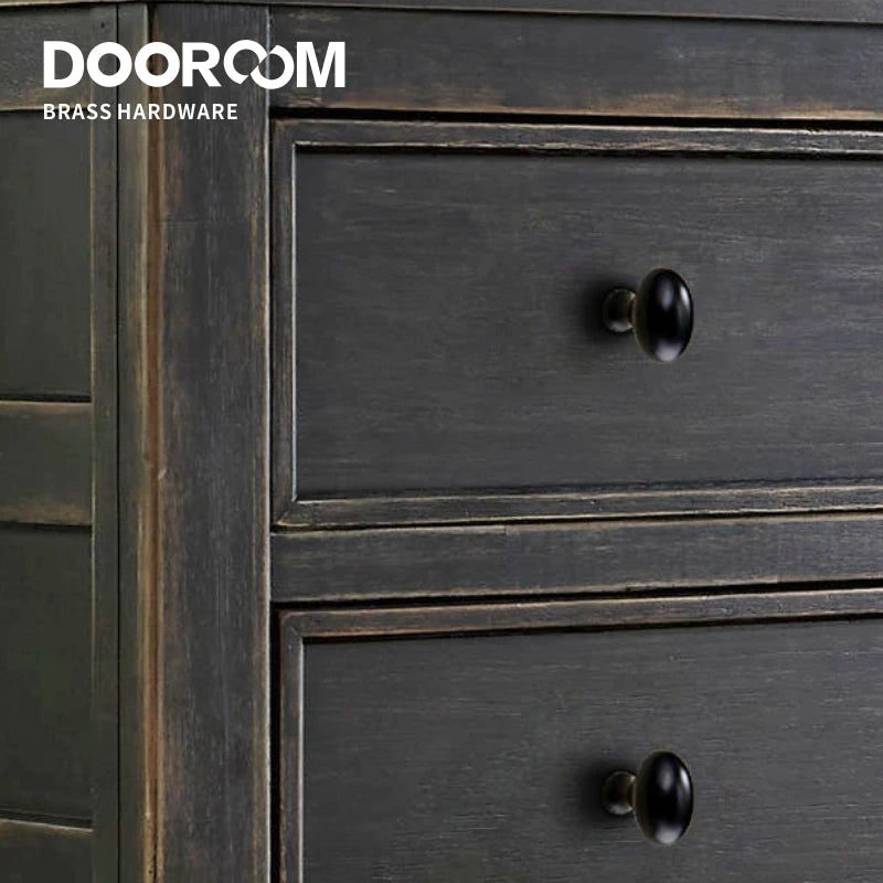 Dooroom Brass Egg Furniture Handles Wardrobe Dresser Cupboard Cabinet Door Drawer Shoe Box Pulls Pastoral Mediterranean Knobs DOOROOM