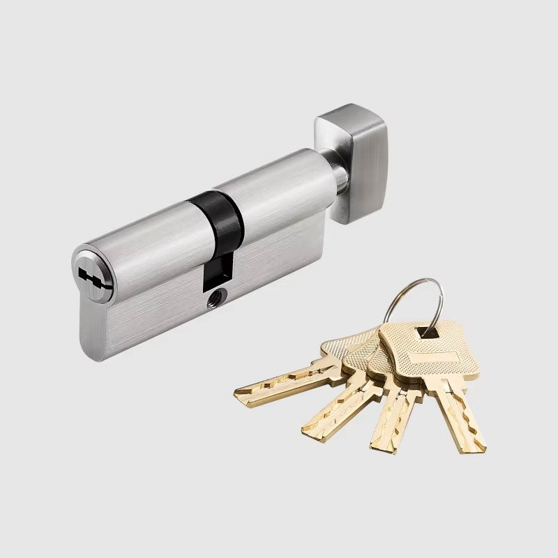 Dooroom Thumb-Turn Euro Cylinder Door Lock Barrel 75mm Brass Made Multi Colours Optional DOOROOM