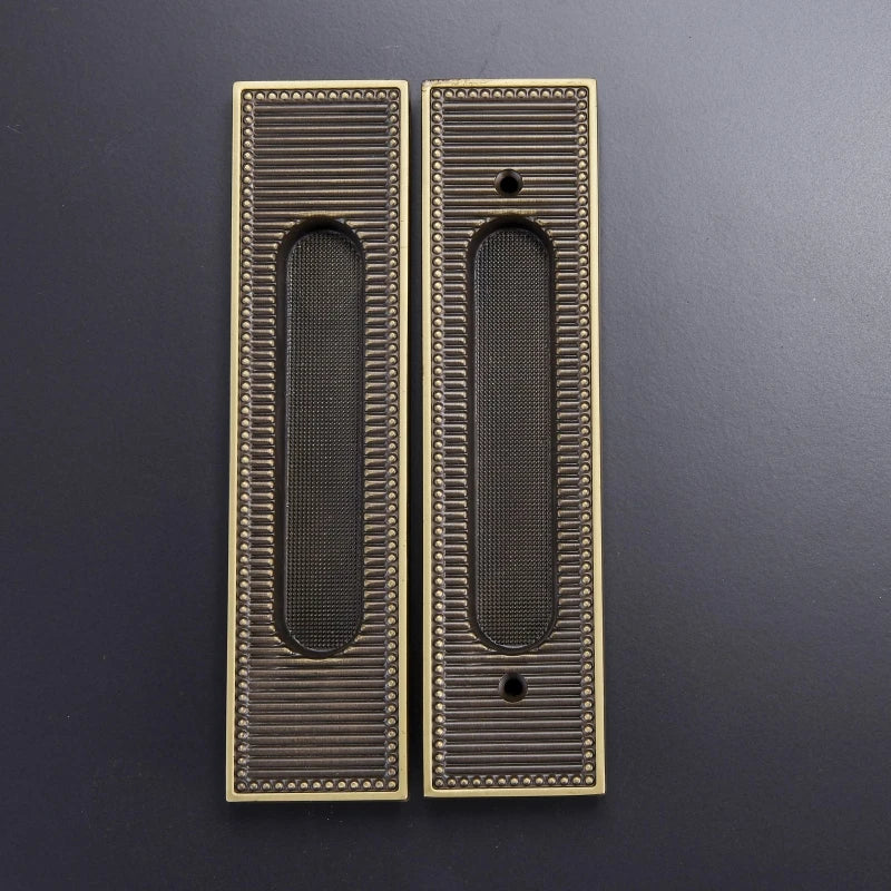 Dooroom Brass Sliding Door Handles Modern Stripy Push Pull Hidden Handle Interior Living Room Bathroom Balcony Keyless DOOROOM