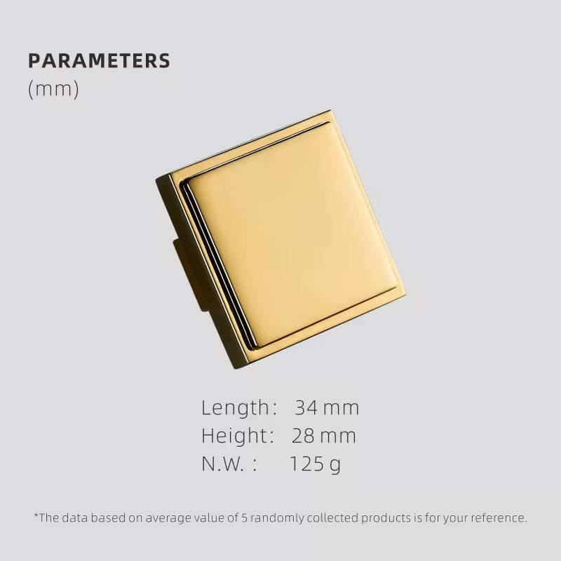 Dooroom Brass Furniture Handles Modern American Shiny Gold PVD Pulls Wardrobe Dresser Cupboard Cabinet Drawer Show Box Knobs DOOROOM