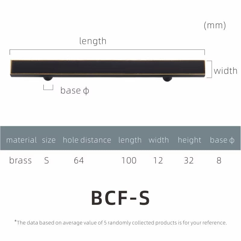 Dooroom Dulu Brass Furniture Handles Modern Wardrobe Dresser Cupboard Drawer Cabinet Door Long Square Black/Gold Pulls Knobs DOOROOM