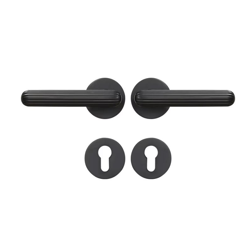 Dooroom Brass Door Lock Set Modern Simple European Interiror Bedroom Bathroom Double Wood Door Lever Set Dummy Handle Knob DOOROOM