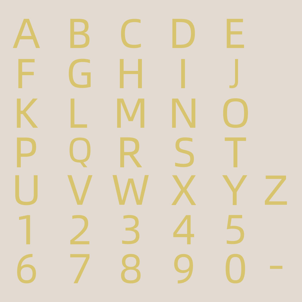Dooroom Brass Customisation Blac Copper Drawing Color KHouse Office Company Park Number Letter Sign Signature Gift DOOROOM
