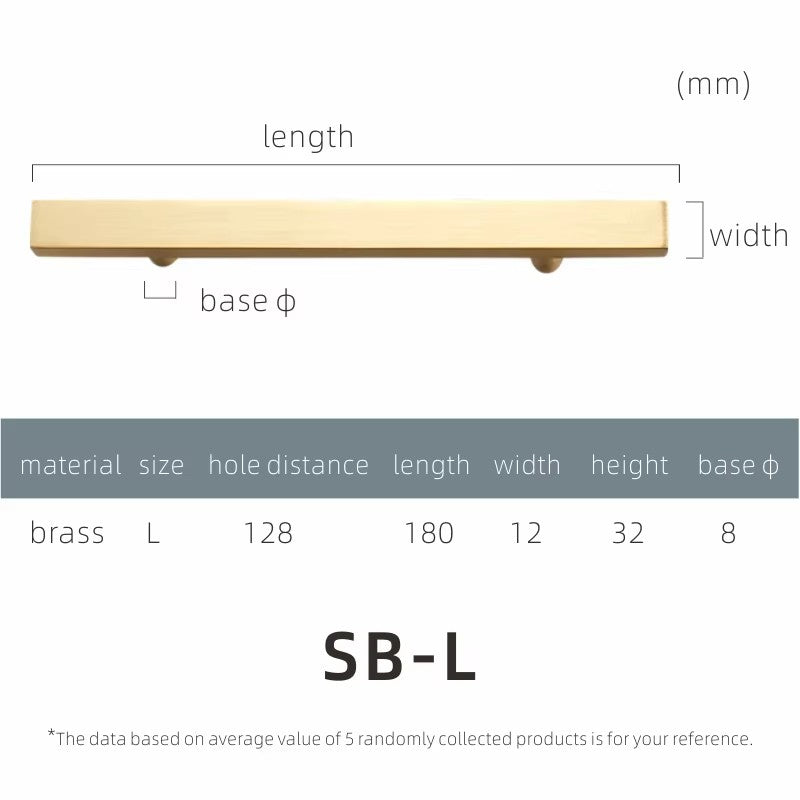 Dooroom Dulu Brass Furniture Handles Modern Wardrobe Dresser Cupboard Drawer Cabinet Door Long Square Black/Gold Pulls Knobs DOOROOM