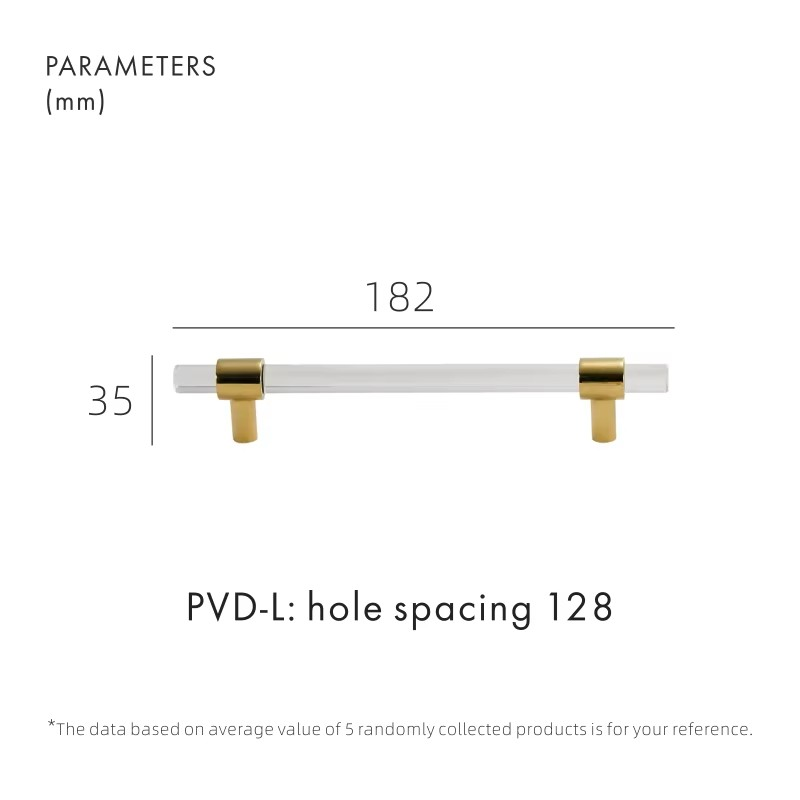 Dooroom Brass Acrylic Furniture Handles Modern Fashionable Long Pulls Cupboard Wardrobe Dresser Shoe Box Drawer Cabinet Knobs DOOROOM