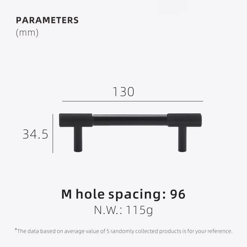 Dooroom Brass Knurling Furniture Handles Long Round Modern Pulls Cupboard Wardrobe Dresser Shoe Box Drawer Cabinet Wine Bar Knob DOOROOM