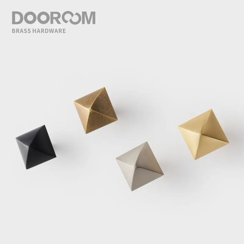 Dooroom Brass Furniture Handles Matt Brushed Nickel Yellow Bronze Pulls Cupboard Wardrobe Dresser Shoe Box Drawer Cabinet Knobs DOOROOM