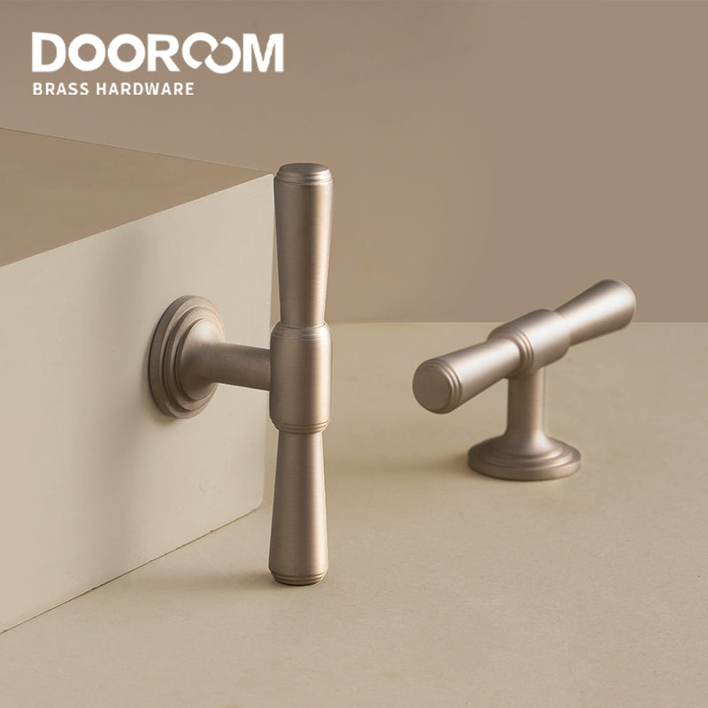 DOOROOM Furniture Handles Home Handshake Nickel Wire Drawing Dresser Cupboard High Quality Cabinet Door Handle Interior Handle DOOROOM