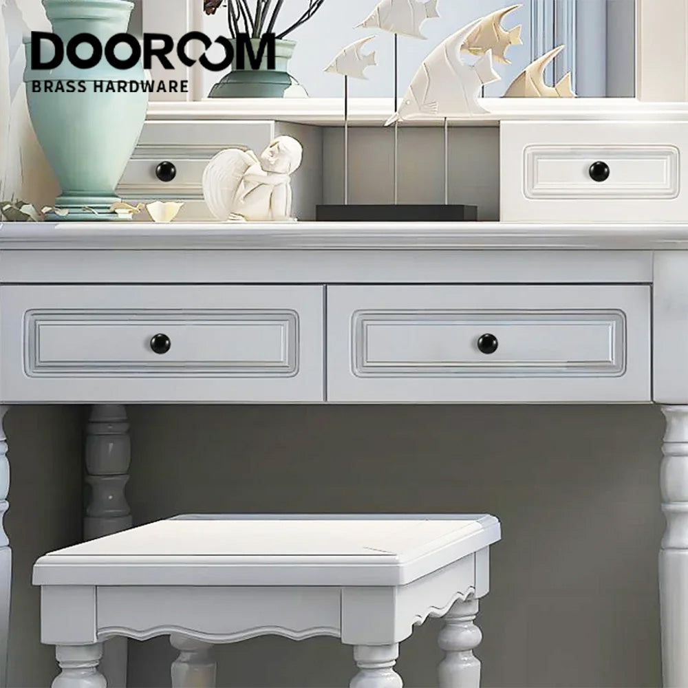 Dooroom Brass Furniture Handles Solid Dresser Wardrobe Cupboard Drawer Knob Cabinet Drawer Pulls Handle Hardware Accessories DOOROOM