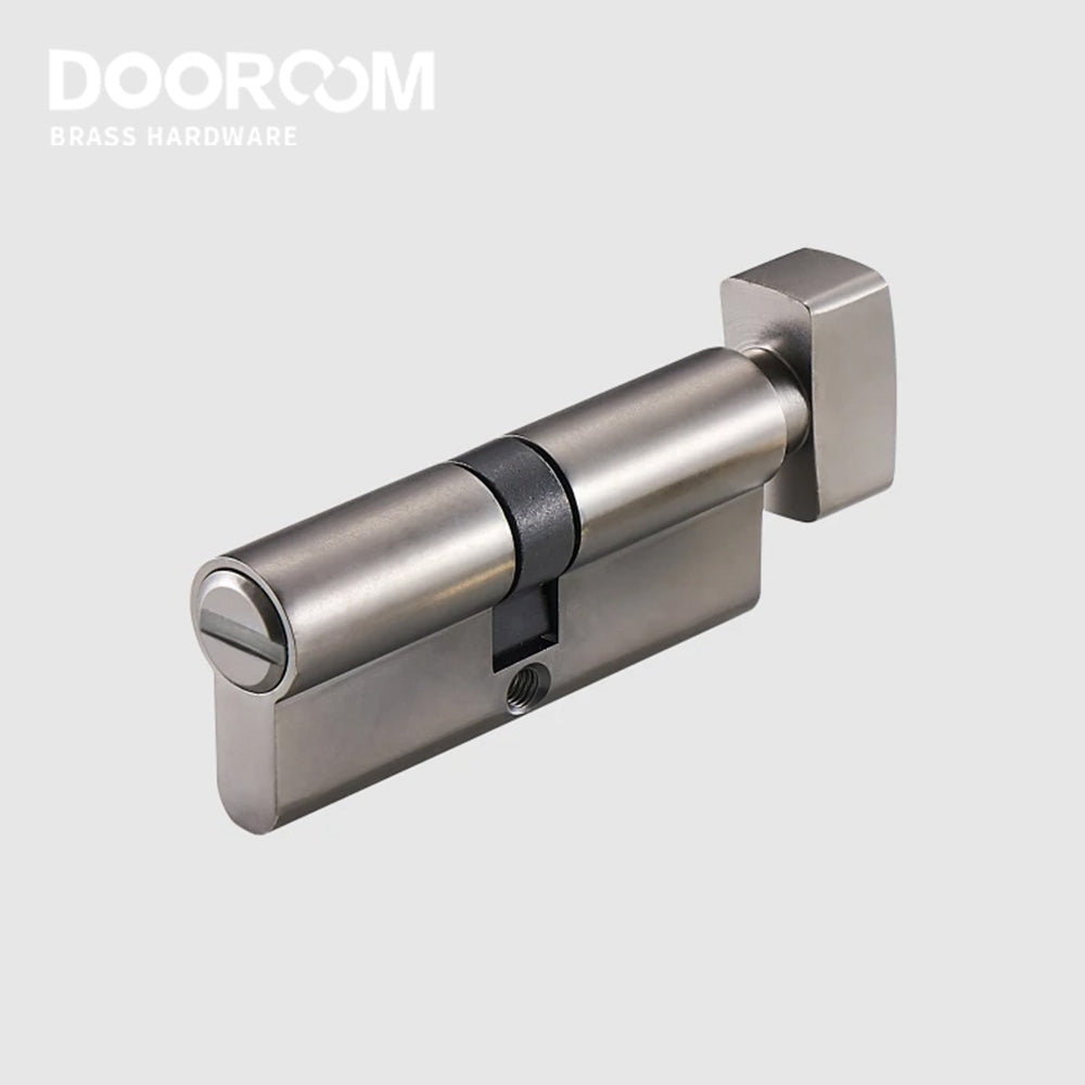 Dooroom Thumb-Turn Euro Cylinder Door Lock Barrel 75mm Brass Made Multi Colours Optional DOOROOM