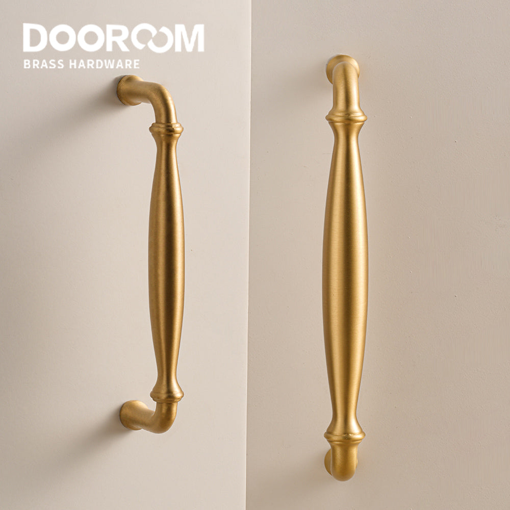 Dooroom Brass Furniture Handles Wardrobe Dresser Cupboard Shoe Box Cabinet Drawer Pulls New Classic Pastoral European Knobs DOOROOM