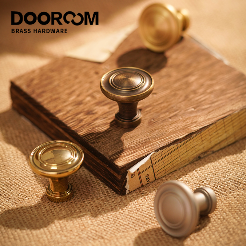 Dooroom Brass Handles Wardrobe Dresser Cupboard Cabinet Door Drawer Furniture Pulls Simple European Knobs Cabinet Accessories DOOROOM