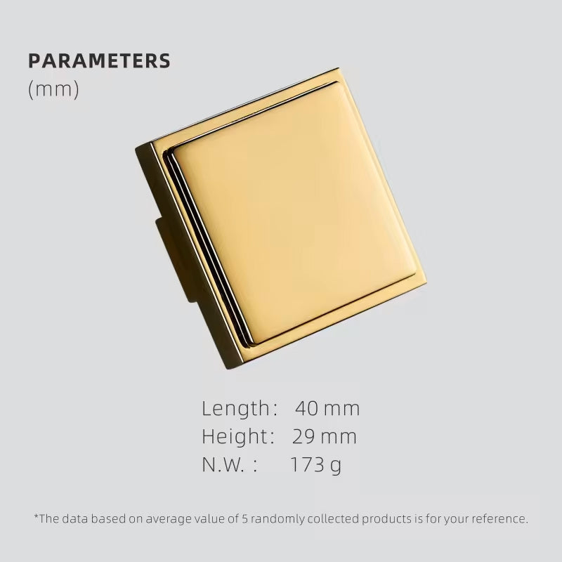 Dooroom Brass Furniture Handles Modern American Shiny Gold PVD Pulls Wardrobe Dresser Cupboard Cabinet Drawer Show Box Knobs DOOROOM