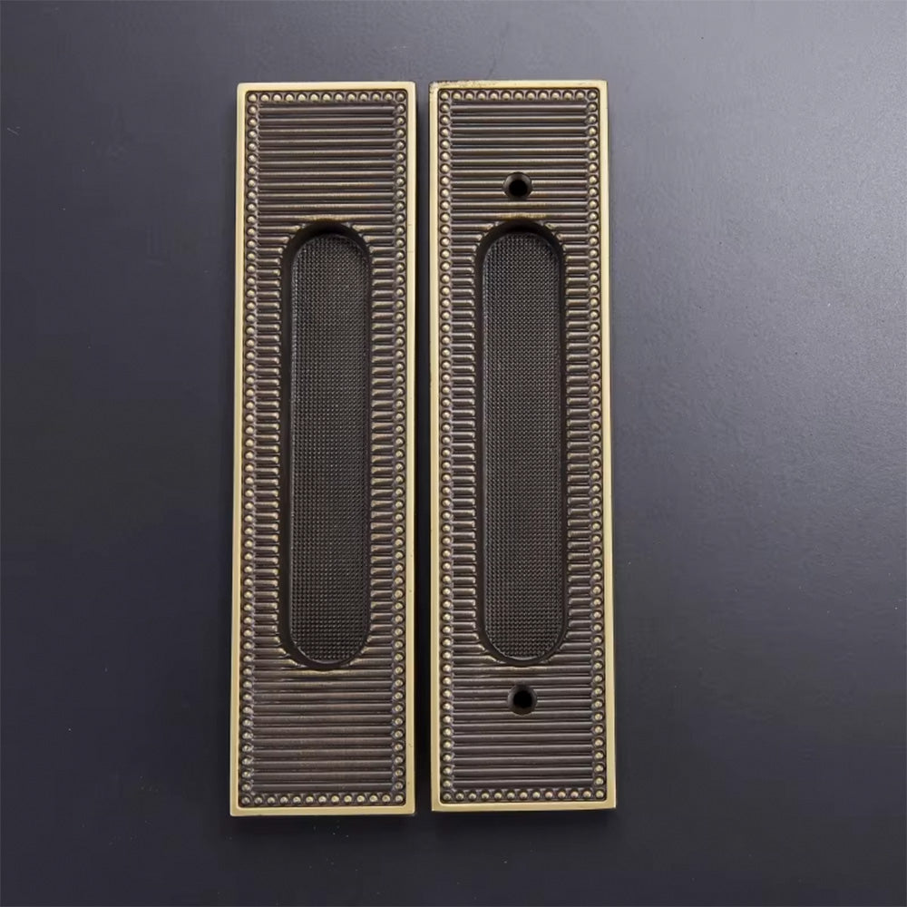 Dooroom Brass Sliding Door Handles Modern Stripy Push Pull Hidden Handle Interior Living Room Bathroom Balcony Keyless DOOROOM
