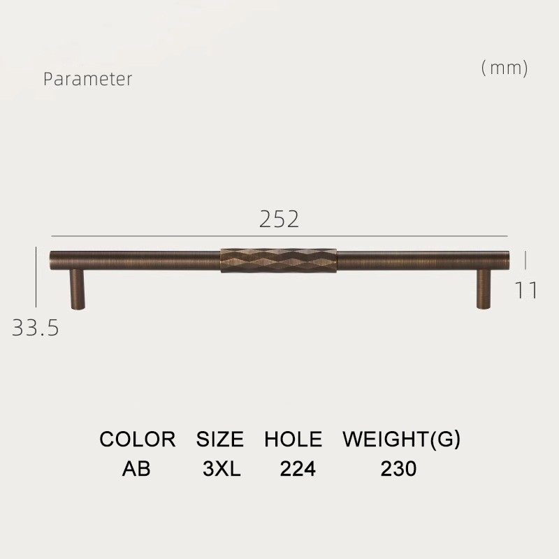 Dooroom Brass Furniture Handles Hammered Matt Brushed Nickel Cupboard Wardrobe Dresser Shoe Box Drawer Cabinet Round T bar Knobs DOOROOM