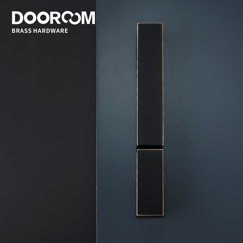 Dooroom Brass Sliding Door Lock Set Handles LOFT Nordic Push Pull Wood Door Interior Living Room Bathroom Balcony Kitchen DOOROOM