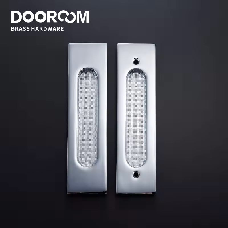 Dooroom Brass Sliding Door Handles Modern American Push Pull Hidden Pulls Interior Living Room Bathroom Balcony Kichen Keyless DOOROOM
