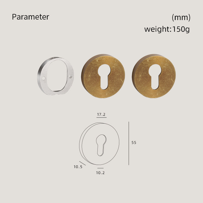 Dooroom Brass Door Handle Accessories Euro Cylinder Escutcheon Rose Cover Matt Brass Antique Bronze Black DOOROOM