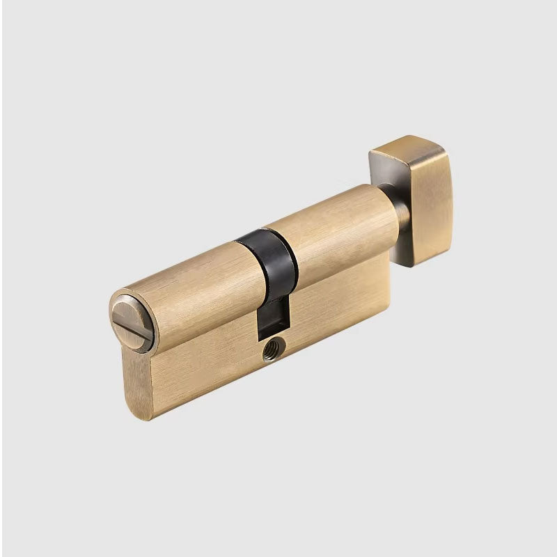 Dooroom Thumb-Turn Euro Cylinder Door Lock Barrel 75mm Brass Made Multi Colours Optional DOOROOM