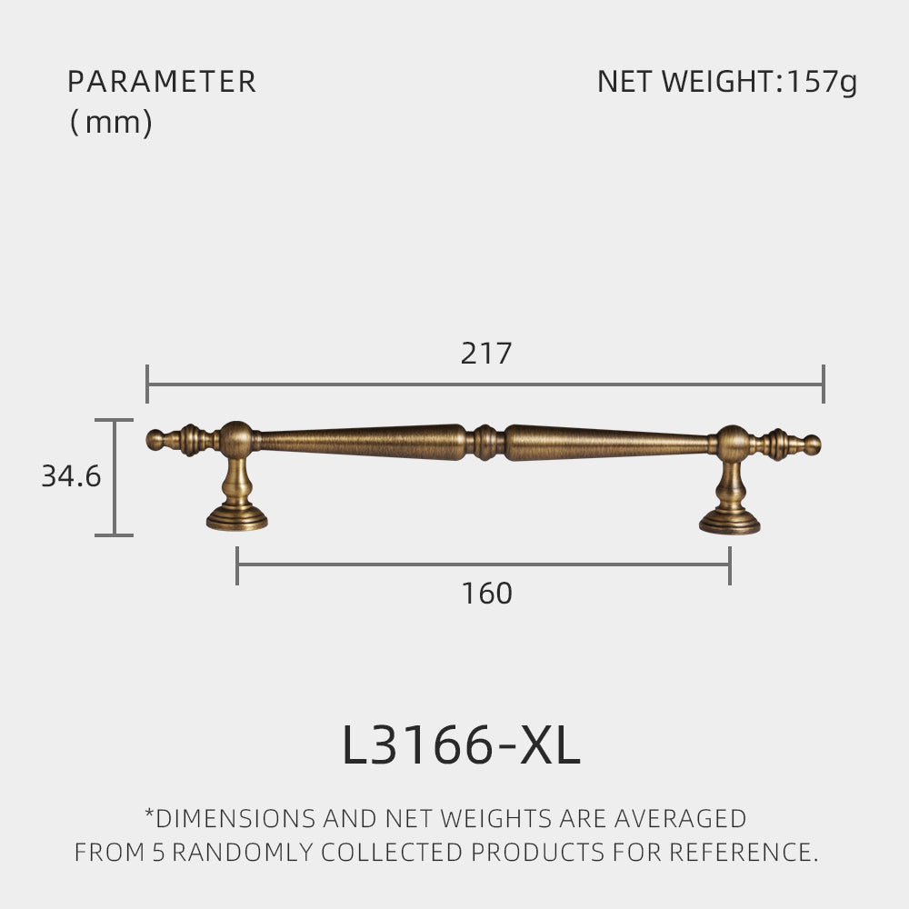 Dooroom Bronze Solid Antique Brass Cabinet Handles Wardrobe Pull Cupboard Door Knob Kitchen Accessories Retro Furniture Hardware DOOROOM