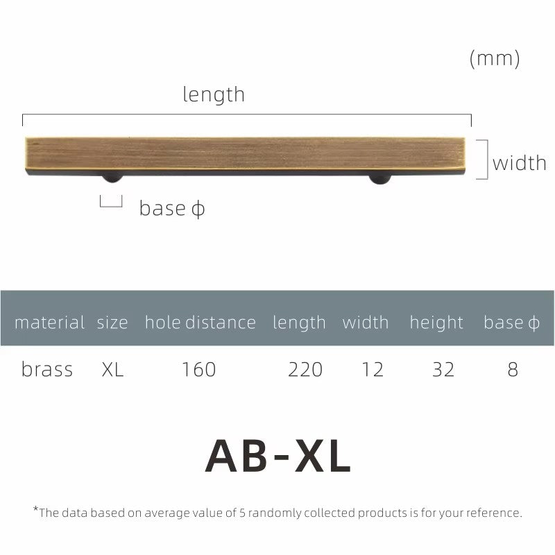 Dooroom Dulu Brass Furniture Handles Modern Wardrobe Dresser Cupboard Drawer Cabinet Door Long Square Black/Gold Pulls Knobs DOOROOM