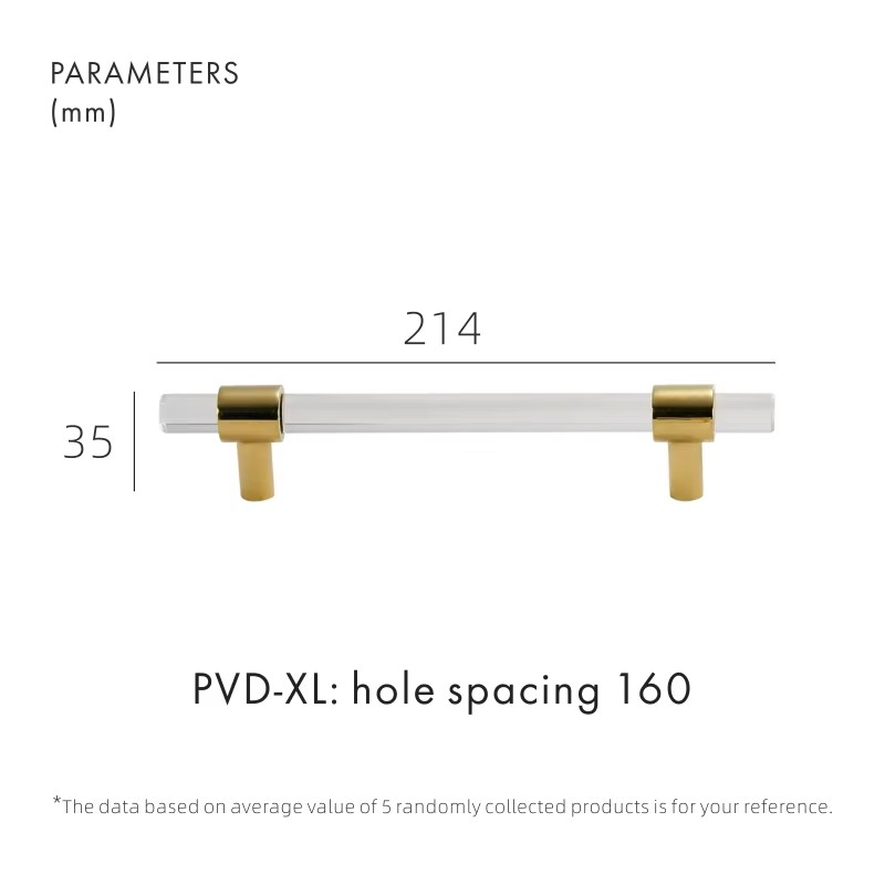 Dooroom Brass Acrylic Furniture Handles Modern Fashionable Long Pulls Cupboard Wardrobe Dresser Shoe Box Drawer Cabinet Knobs DOOROOM