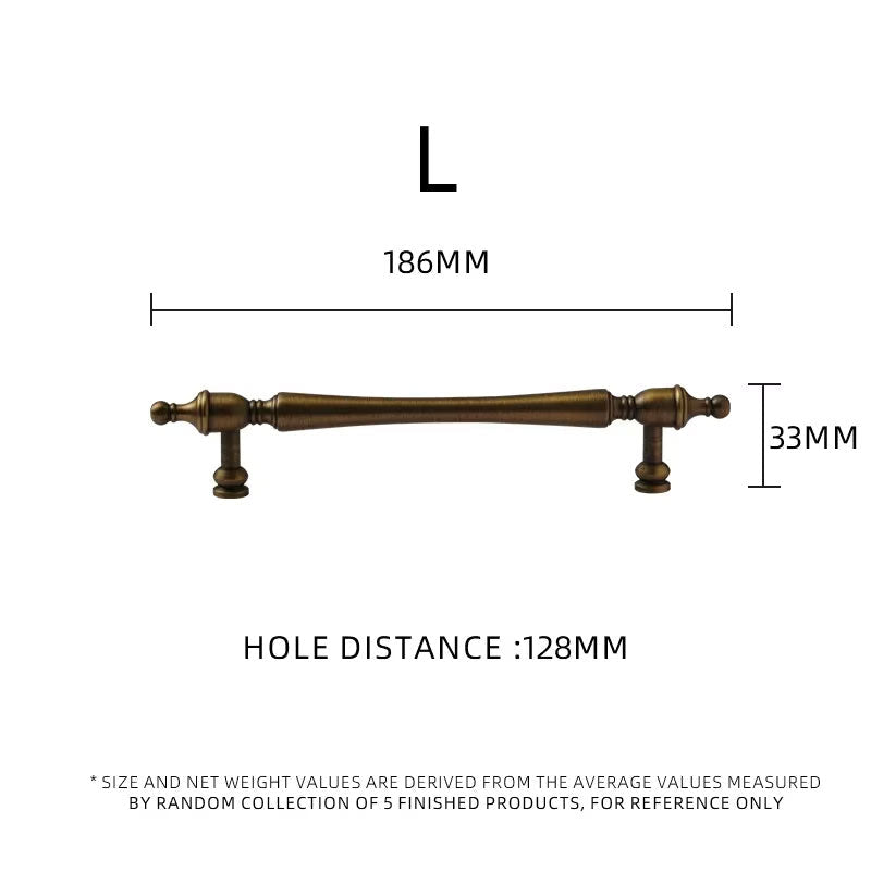 Dooroom Brass Furniture Handles Retro Antique Bronze Senior Solid Drawer Knob Kitchen Cabinet Drawer Wardrobe Hardware Handle DOOROOM