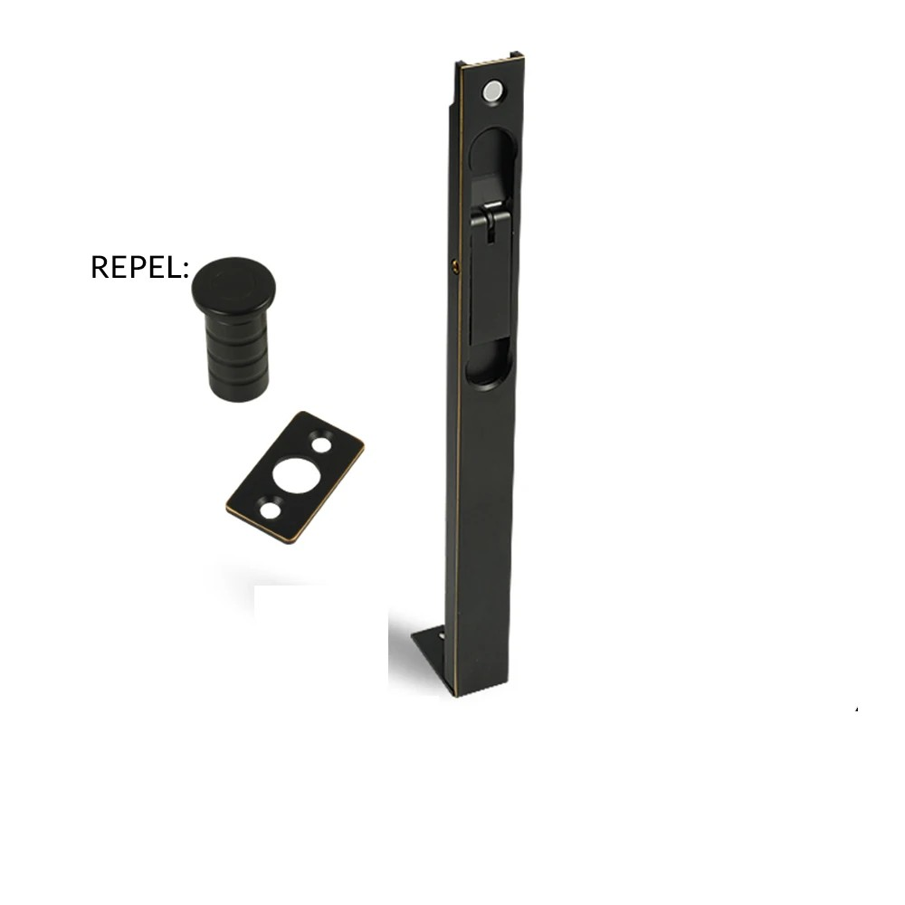 Dooroom New Brass Sliding Door Lock Set Handles American Push Pull Interior Living Room Bathroom Balcony Kitchen Security Slide DOOROOM