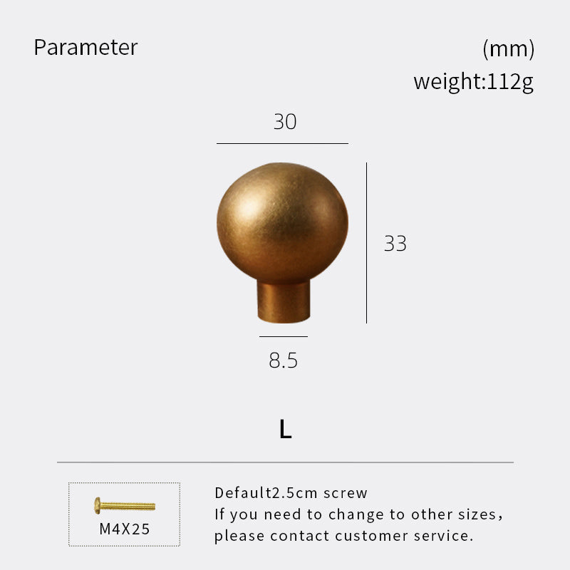 Dooroom Vintage Style Round Brass Handles High Quality Wardrobe Dressers Cabinets Cabinets Door Drawers Shoebox Handle DOOROOM