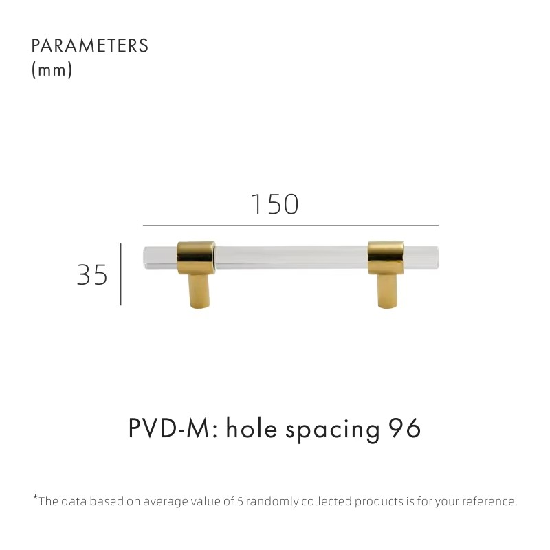 Dooroom Brass Acrylic Furniture Handles Modern Fashionable Long Pulls Cupboard Wardrobe Dresser Shoe Box Drawer Cabinet Knobs DOOROOM