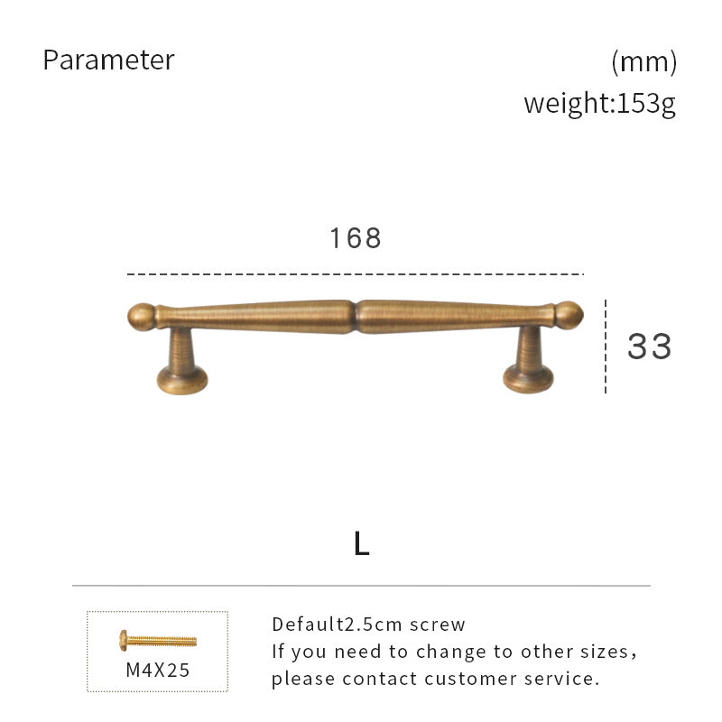 Dooroom Brass Pulls Furniture Handles Retro Style Home Brass Wardrobe Dresser Cupboard Cabinet Drawer Kitchen Accessories Pulls DOOROOM